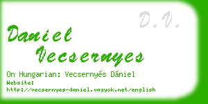 daniel vecsernyes business card