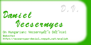 daniel vecsernyes business card